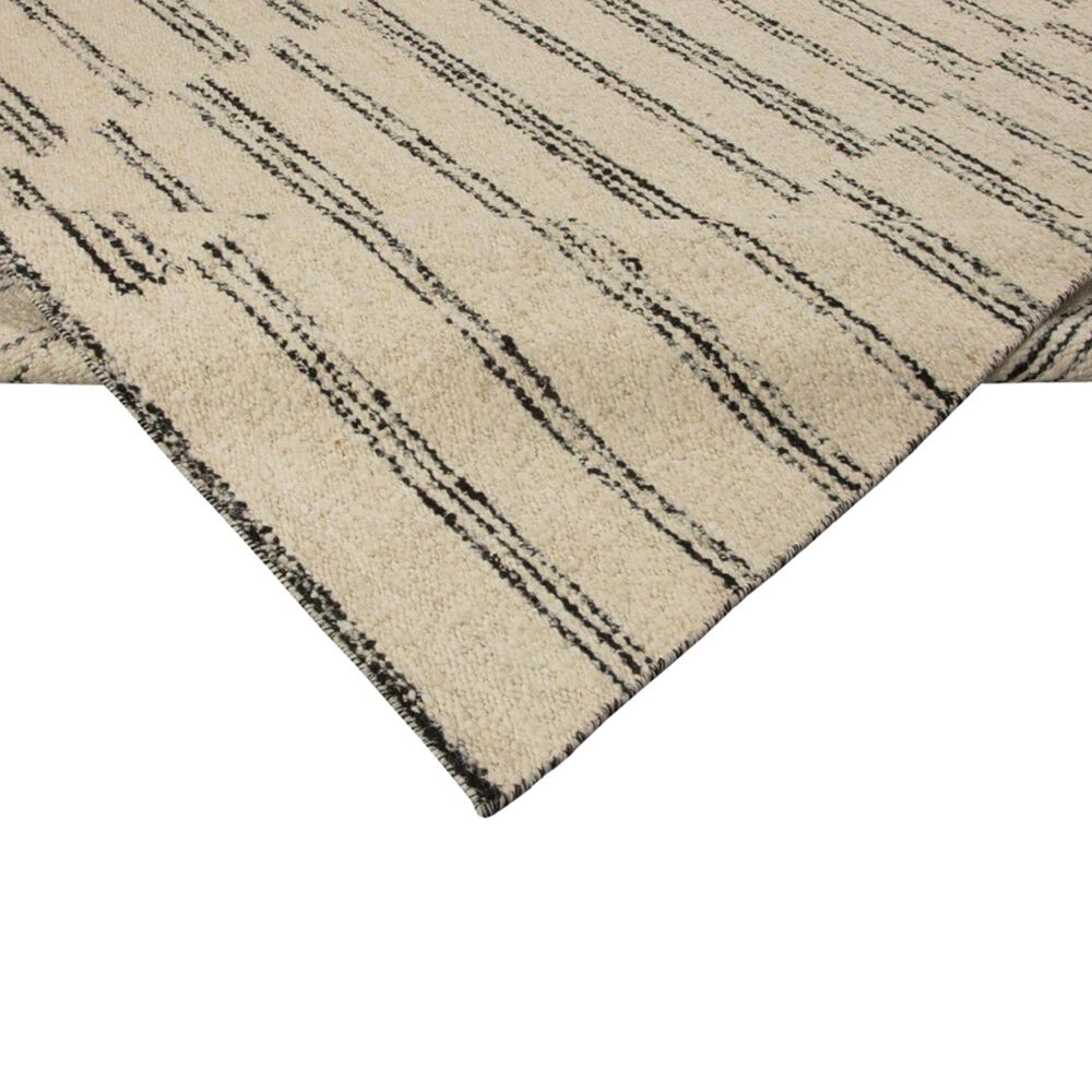 Harounian Rugs Arizona 6&#39; x 9&#39; White and Black Area Rug, , large
