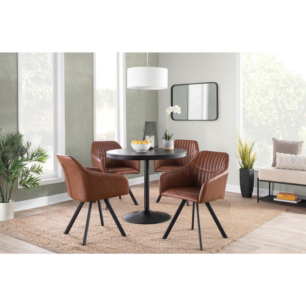 Lumisource Dakota Dining Table in Black - Table Only, , large