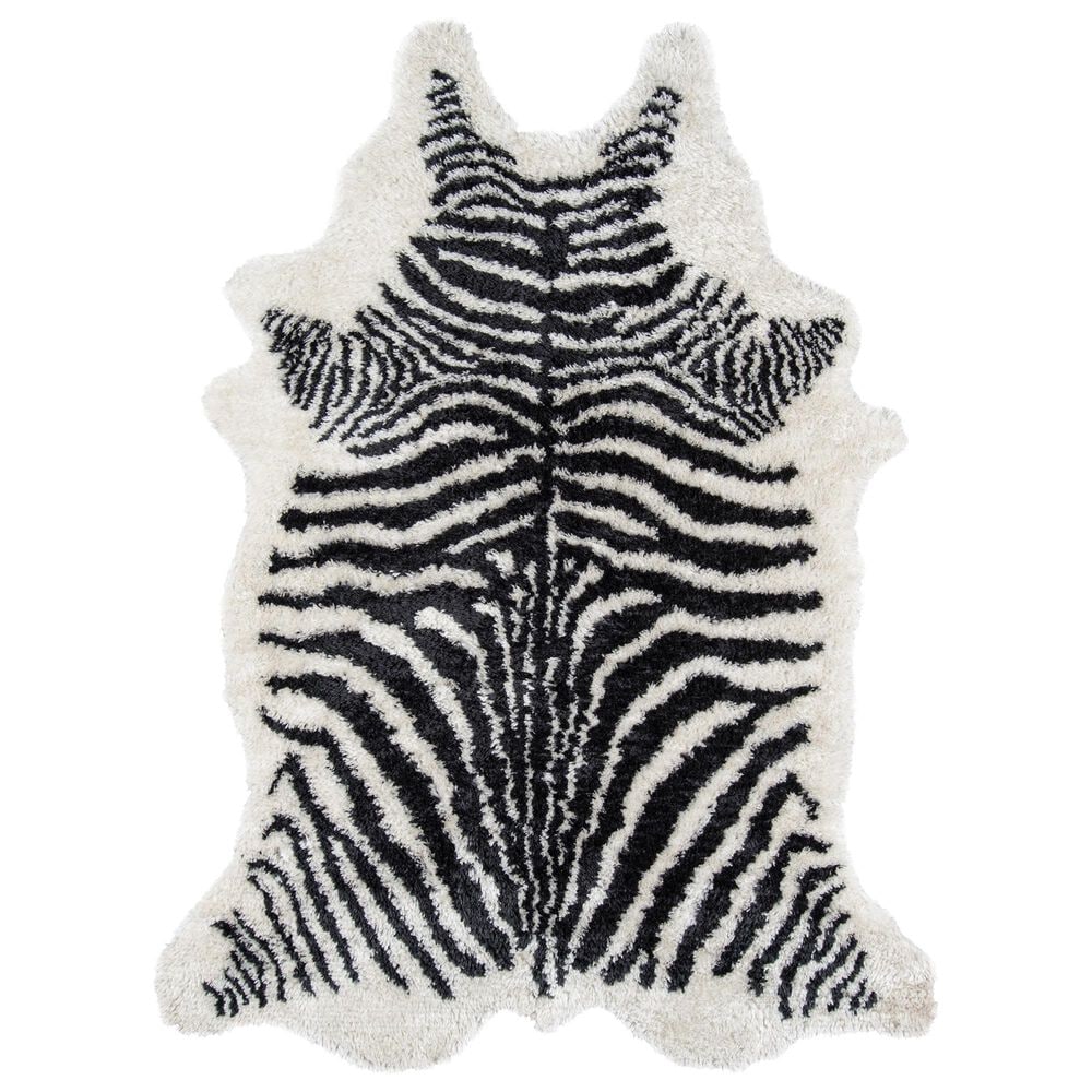 Novogratz Kalahary KAL-1 Black 5' x 7'6" Area Rug, , large