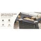 Sunwell Garden 7-Piece Patio Conversation Set with Fire Pit in Beige, , large