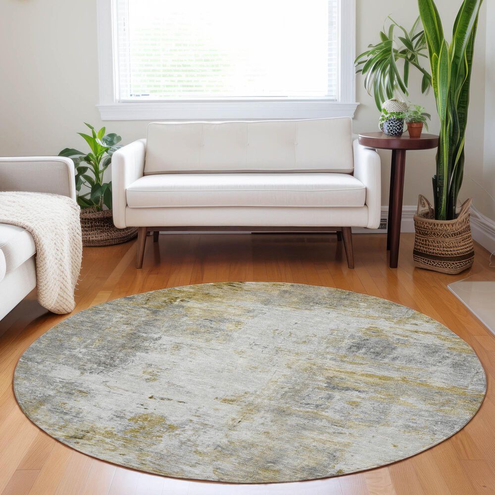Dalyn Rug Company Ravenna RN1 8&#39; Round Taupe Area Rug, , large