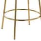 Lumisource Rhonda Swivel Counter Stool with White Cushion in Gold (Set of 2), , large