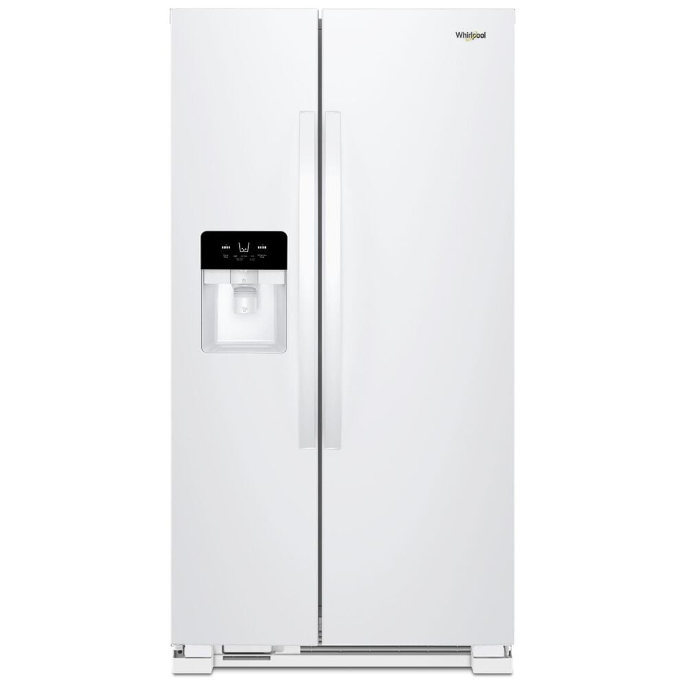 Whirlpool 24.6 Cu. Ft. 36" Wide Side-by-Side Refrigerator in White, , large