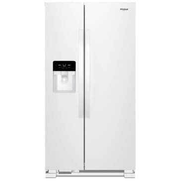 Whirlpool 24.6 Cu. Ft. 36" Wide Side-by-Side Refrigerator in White, , large