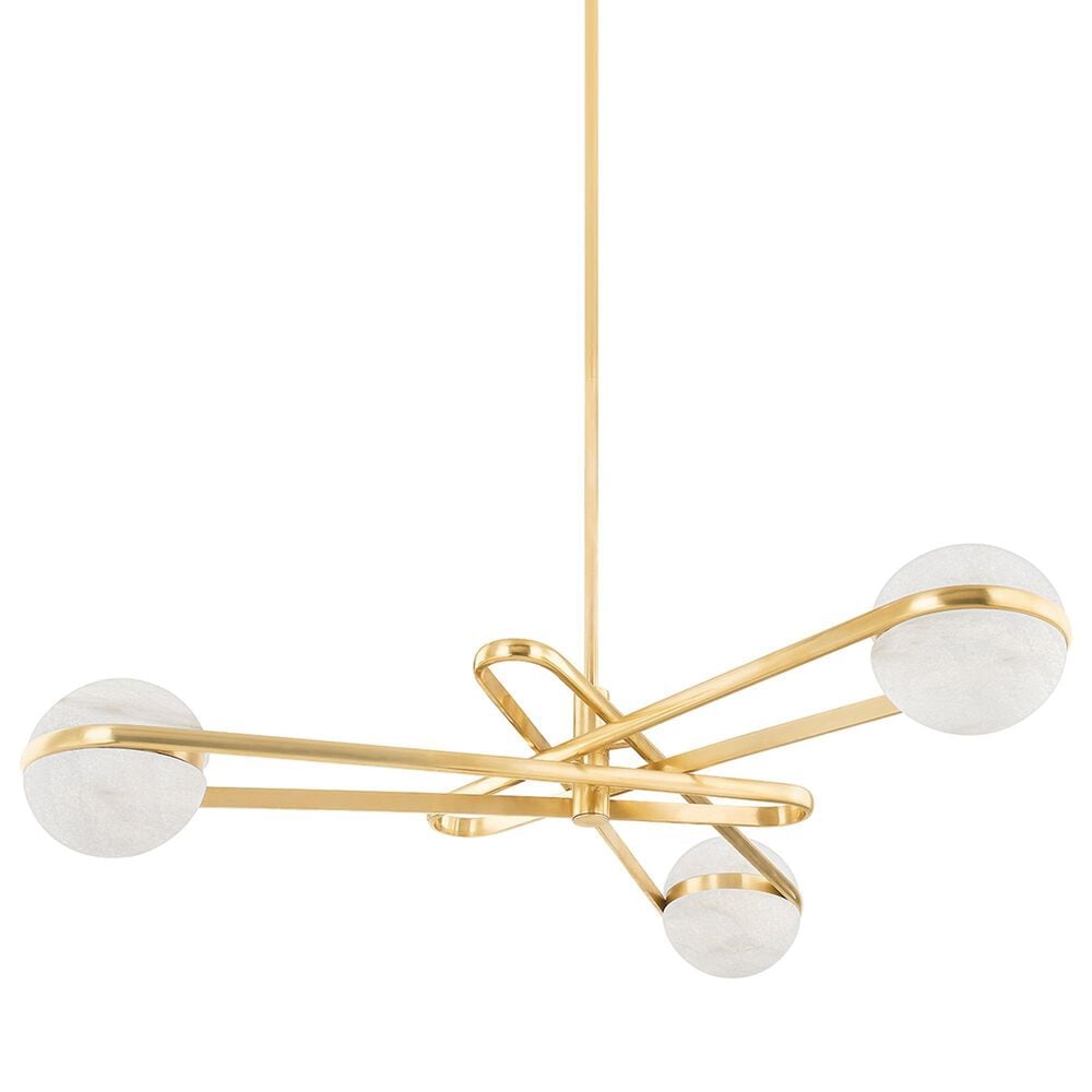 Troy Lighting Kyomi 6-Light Chandelier in Vintage Brass, , large