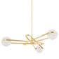 Troy Lighting Kyomi 6-Light Chandelier in Vintage Brass, , large