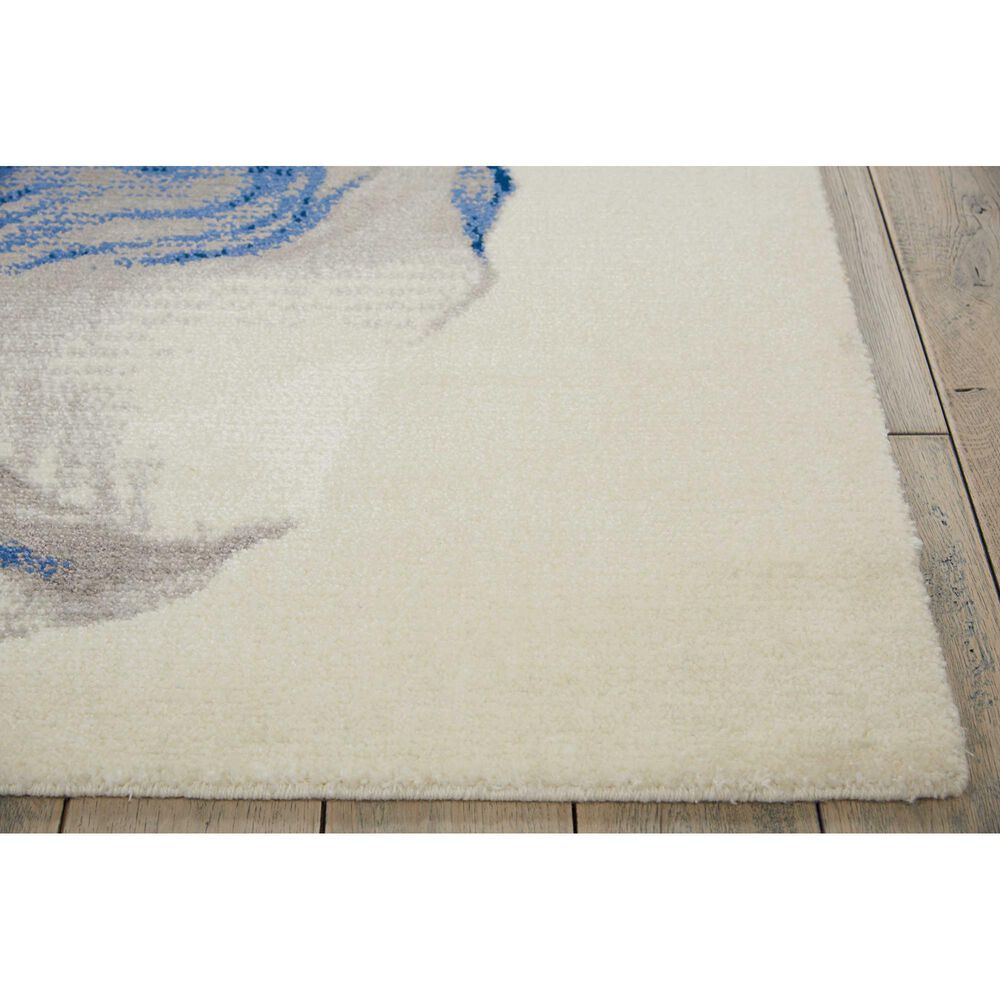 Nourison Twilight TWI27 8&#39;6&quot; x 11&#39;6&quot; Ivory and Blue Area Rug, , large