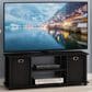 HOMLUX 41.7" Entertainment Center TV Stand with Storage Bins in Black, , large