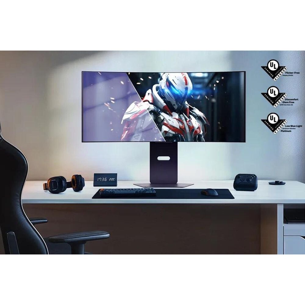 LG 39&quot; UltraGear WQHD OLED Curved Gaming Monitor in Black, , large