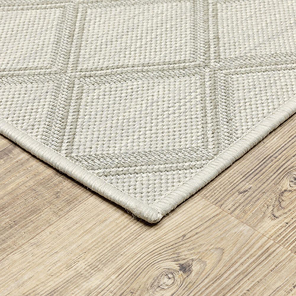 Oriental Weavers Portofino 5098W 6&#39;7&quot; x 9&#39;2&quot; Ivory Area Rug, , large