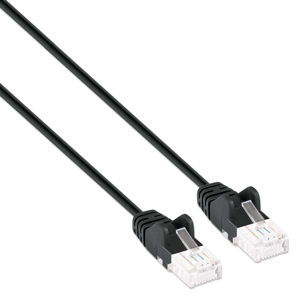 Manhattan Cat6 3' UTP Slim Network Patch Cable in Black, , large