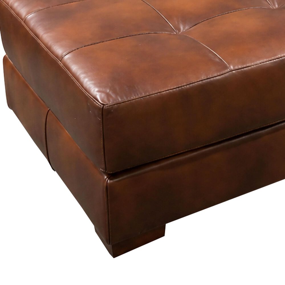 Marlowe Home Cocktail Ottoman in Hickory Brown, , large