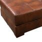 Marlowe Home Cocktail Ottoman in Hickory Brown, , large