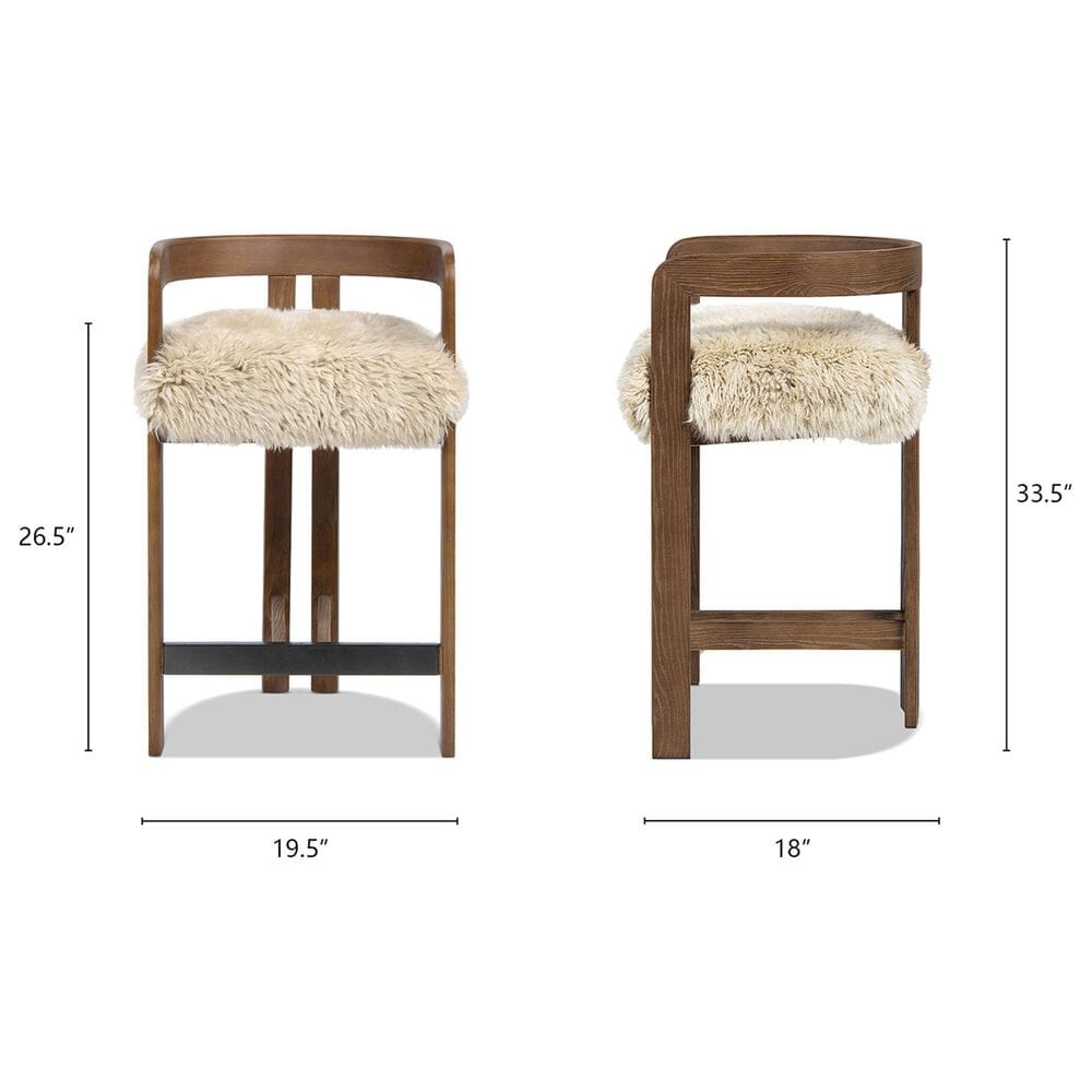Jennifer Taylor Home Millwick Counter Stool in Natural Blonde, , large