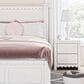 Ashley Mollviney 2-Drawer Nightstand in Matte White, , large