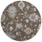 Dalyn Rug Company Hatay HY4 8" Round Chocolate Area Rug, , large