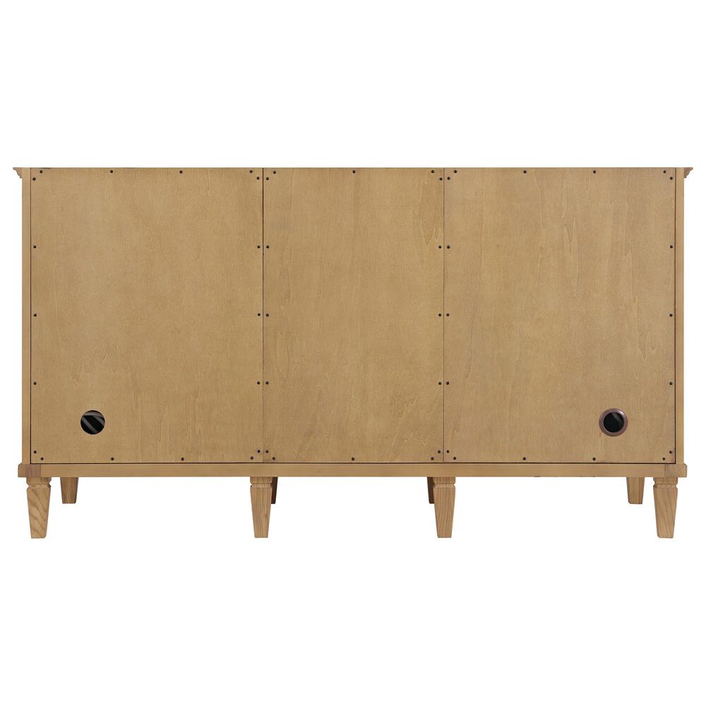 James Martin Vanities Lorelai 60" Double Bathroom Vanity in Light Natural Oak with 3 cm Eternal Jasmine Pearl Silestone Top, Rectangular Sinks and FreePower Wireless Charger, , large