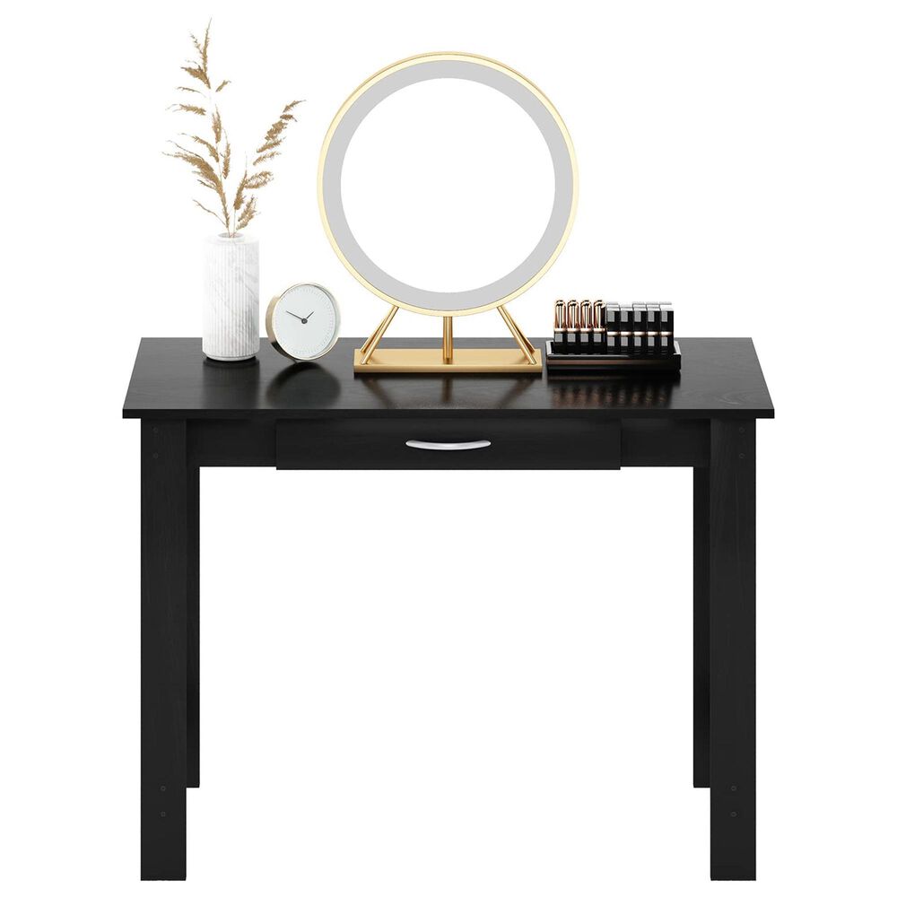 HOMLUX 39" Writing Desk with Drawer in Blackwood, , large