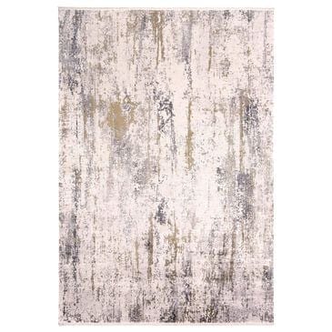 Feizy Cadiz 7"9" x 11" Ivory and Gray Area Rug, , large