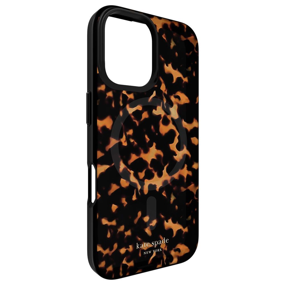 Kate Spade Protective MagSafe Case for iPhone 16 in Tortoiseshell, , large
