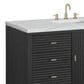 James Martin Vanities Myrrin 48" Vanity in Carbon Oak with 3 cm Ethereal Noctis Quartz Top, , large