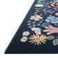 Rifle Paper Co Perennial Strawberry Fields 5"3" x 7"8" Black Area Rug, , large