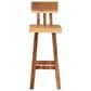 Baxton Studio Luli Bar Stool in Natural Brown, , large