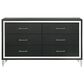 Coaster Lucia 6-Drawer Dresser in Black and Chrome, , large