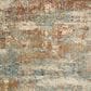 Karastan Marash Ankara 6"7" x 9"6" Rust Red, Blue and Beige Area Rug, , large