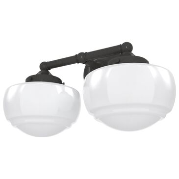 Hunter Saddle Creek 2-Light Vanity with White Shade in Noble Bronze, , large