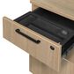 Regency Global Sourcing Legacy 66" L-Shaped Desk with Double Full Pedestal Drawer Unit in Noble Oak, , large