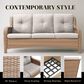 Sunwell Garden Outdoor Sofa with Yellow Rattan in Beige, , large