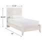 Ashley Paxberry Twin Bed in White Wash, , large