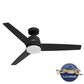 Hunter 52" Malden Matte Black Ceiling Fan with LED Light Kit and Handheld Remote, , large