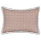 J. Queen New York Janessa 13" x 21" Lumbar Pillow in Spice and White, , large