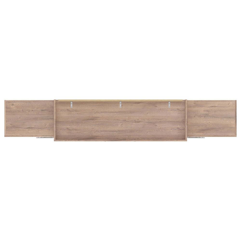 Bestar Pur Queen Murphy Storage Bed with 6-Drawer in Rustic Brown, , large