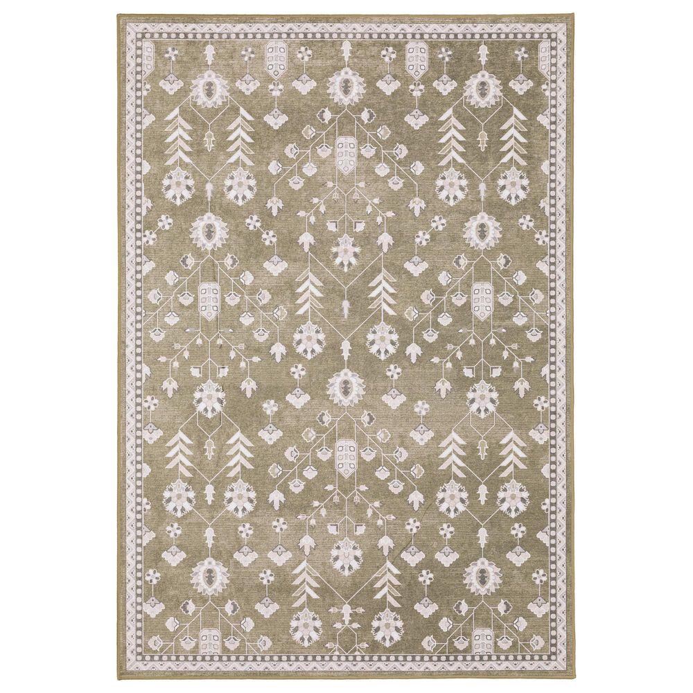 ROW by Oriental Weavers Addison Brown and Ivory 6"7" x 9"2" Area Rug, , large