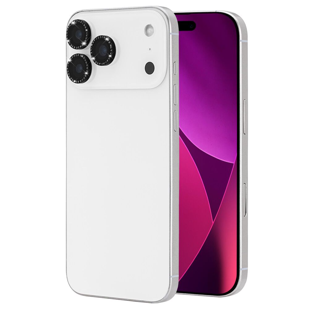 Kate Spade Aluminum Ring Camera Lens Glass Protector for Apple iPhone 17 Pro/17 Pro Max Set in Stone Nightfall, , large