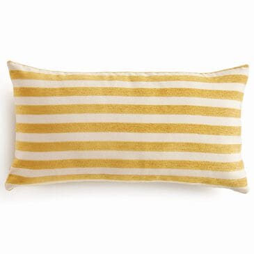 Napa Home and Garden Grant 12" x 22" Indoor/Outdoor Lumbar Pillow in Goldenrod and Cream, , large