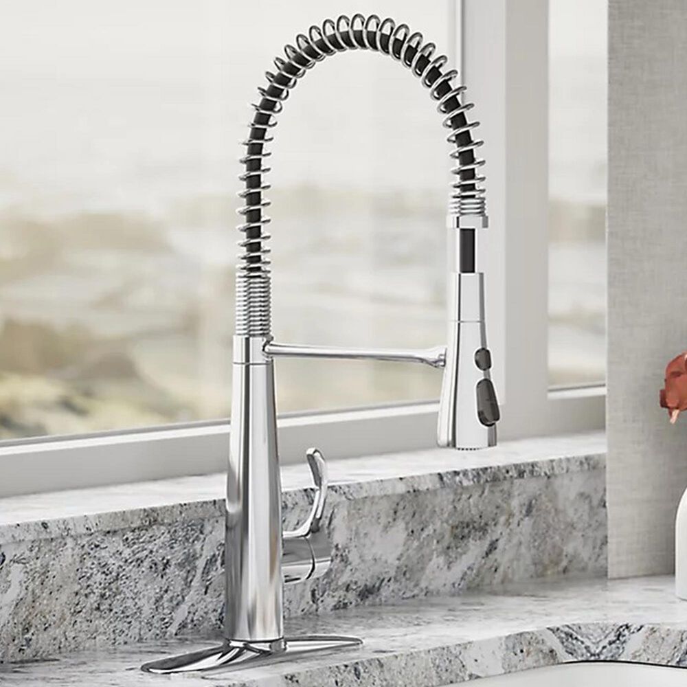 Kohler Simplice Semi-Professional Kitchen Sink Faucet in Polished Chrome, , large