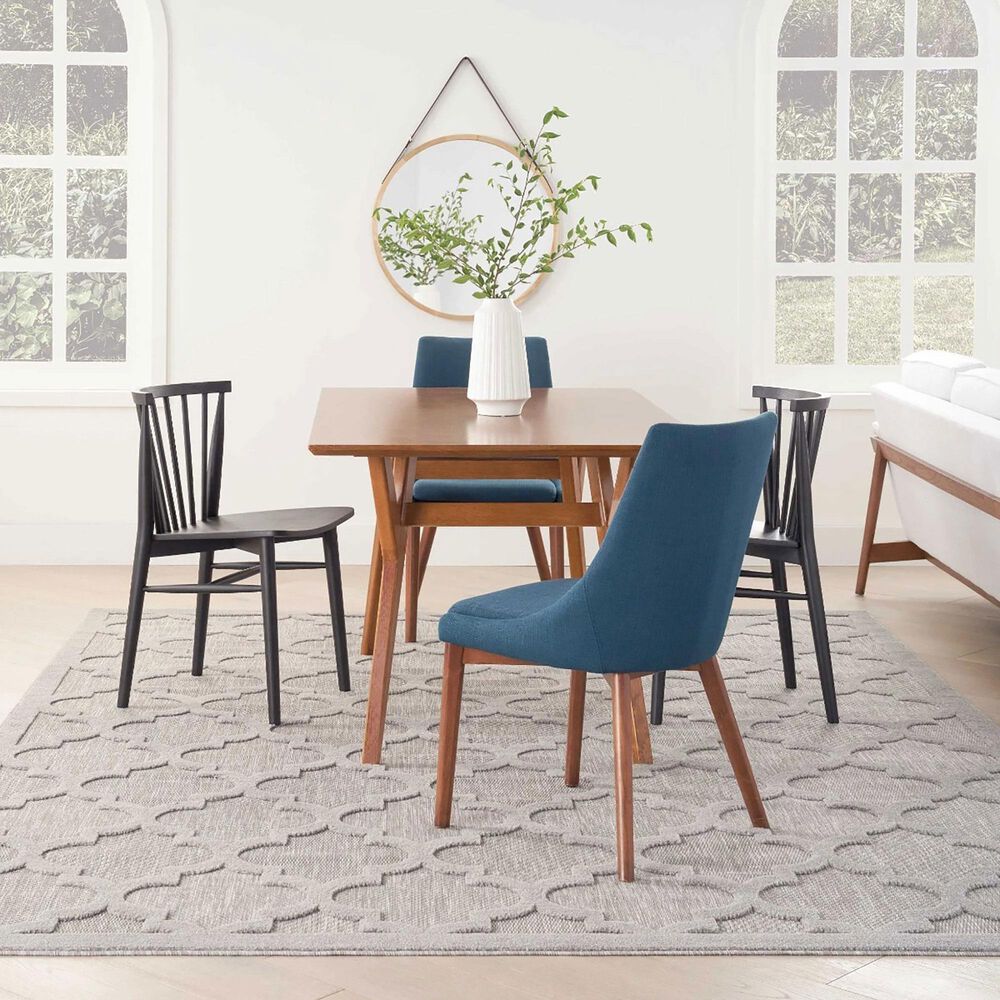 Nourison Easy Care 8&#39; x 10&#39; Silver Grey Indoor/Outdoor Area Rug, , large