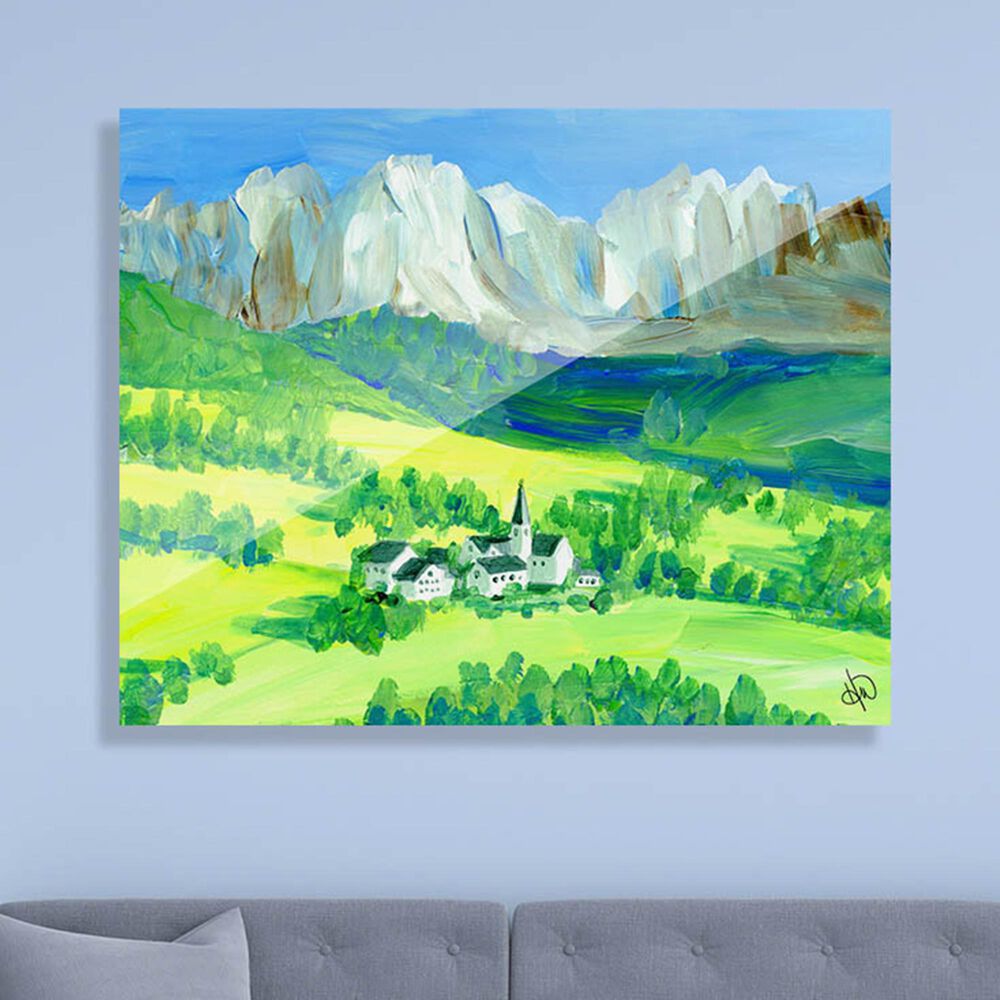 Kathy Ireland Home "Swiss Alps" 20" x 30" Acrylic Wall Art Print, , large