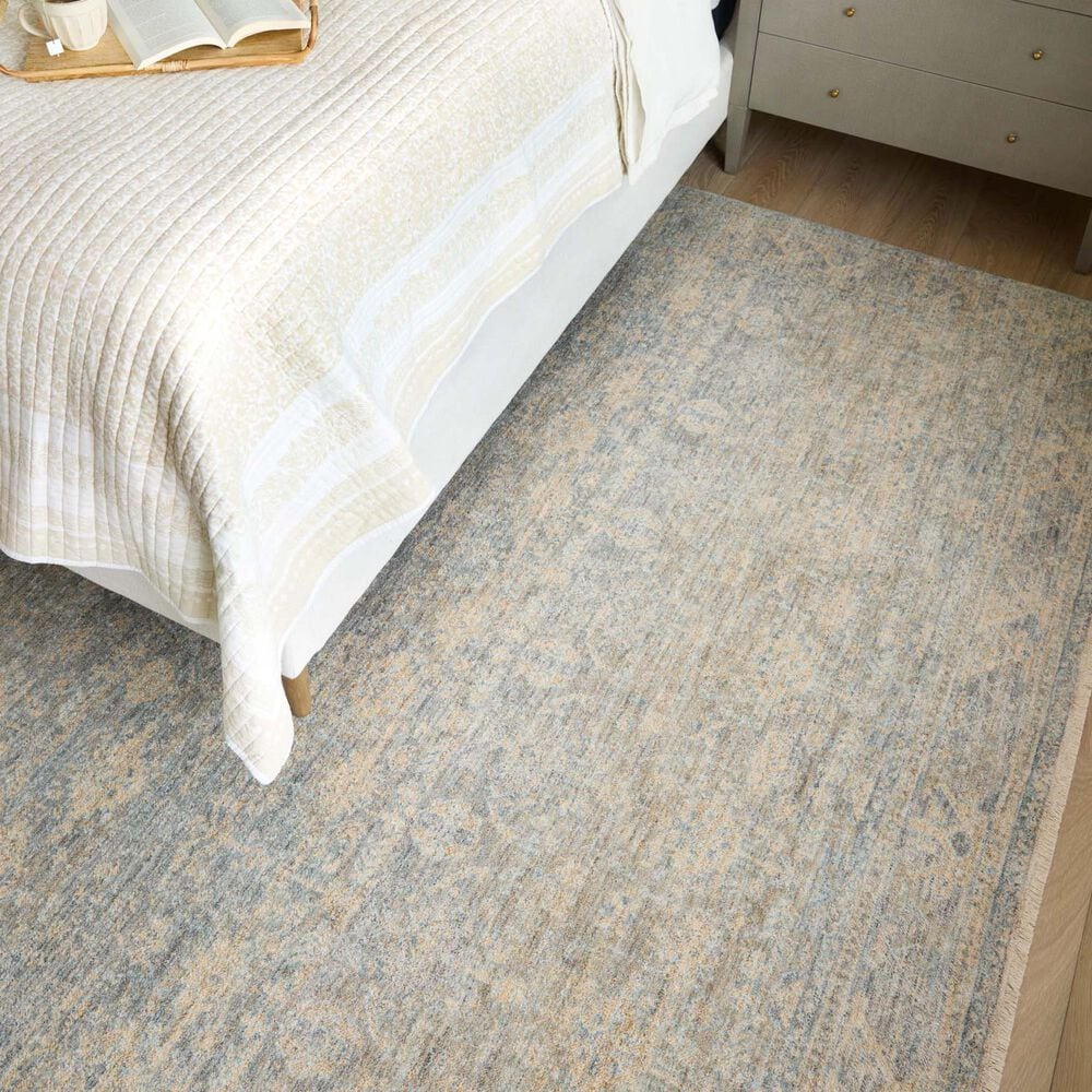 Angela Rose Blake 6&#39;7&quot; x 9&#39;10&quot; Sky and Beige Area Rug, , large