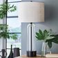 Ashley Kerrbrook Table Lamp in Clear and Black, , large