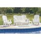 Ashley Hyland Wave Patio Rectangular Coffee Table in Bright White, , large