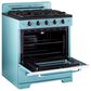 Unique Appliances Classic Retro 30" Pro Convection Gas Range in Ocean Mist Turquoise, , large