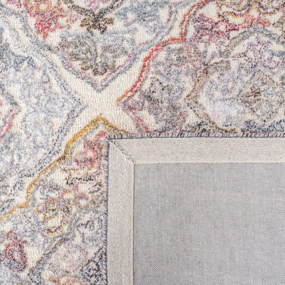 Safavieh Micro-Loop Oriental 2&#39;3&quot; x 9&#39; Grey and Ivory Runner, , large