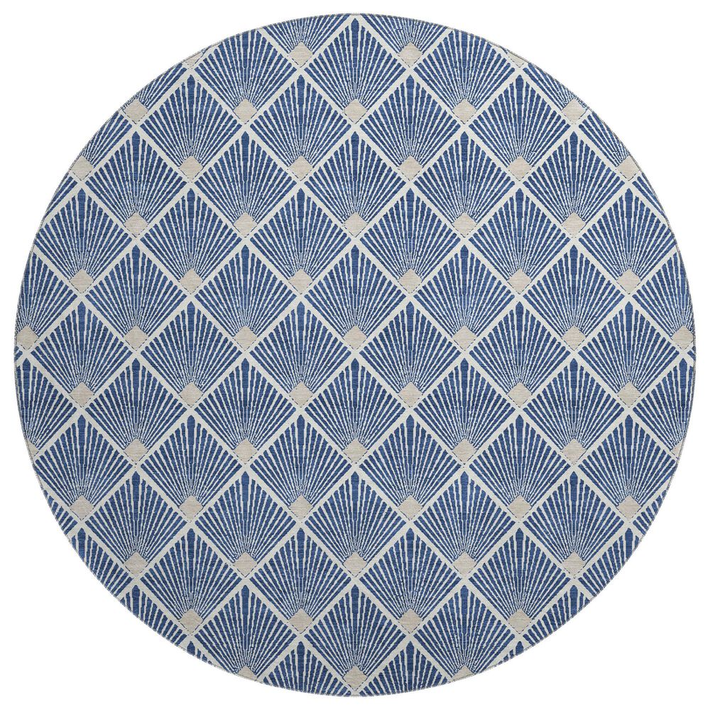 Dalyn Rug Company The Reserve TR9 Navy 8" Round Indoor/Outdoor Area Rug, , large