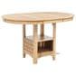 Coaster Lavon Extendable Counter Height Dining Table in Light Oak - Table Only, , large
