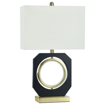 Flair Industries Metro Table Lamp in Black and Gold, , large
